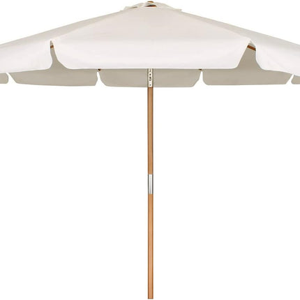 Sekey 300 cm Sonnenschirm Balkon mit Mast 48mm & 8 Streben，Marktschirm Gartenschirm Terrassenschirm Rund UV50+，für Garten Balkon Terrasse