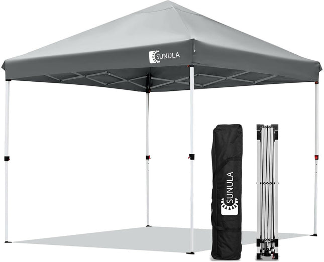 Sunula Gazebo 3 x 3 Waterproof Stable Winterproof with 4 Side Walls, Folding Gazebo 3 x 3 m with Thickened Tubes, Party Tent, Garden Gazebo, Folding Tent (Khaki, 3 x 3 with Side Walls)