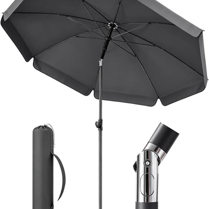 Sunula Balcony Parasol 180 cm with Protective Cover, Garden Umbrella with Bendable & Height-Adjustable, UPF 50+ UV Protection, Water-Repellent, for Balcony, Garden, Beach, Patio