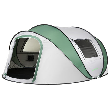 EchoSmile Pop Up Tent 4-8 People, Pop-Up Tent Waterproof with 2 Ventilation Windows, Family Tent & Camping Tent for Picnic, Hiking and Outdoor Activities