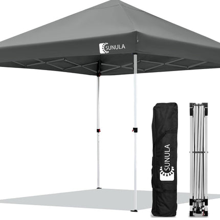 Sunula Gazebo 3 x 3 Waterproof Stable Winterproof with 4 Side Walls, Folding Gazebo 3 x 3 m with Thickened Tubes, Party Tent, Garden Gazebo, Folding Tent (Khaki, 3 x 3 with Side Walls)