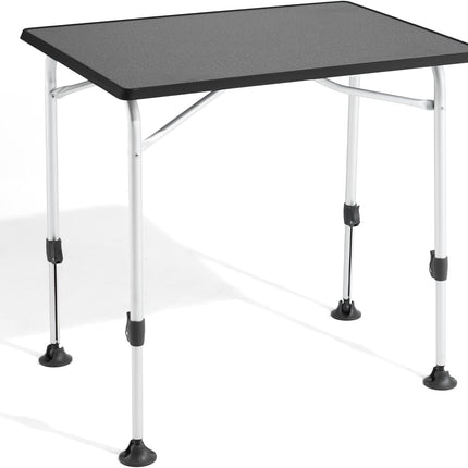 Westfield Outdoors Viper 80 Camping Table, Height Adjustable Garden Table, 80 x 60 cm Table Top for 2-4 People, Durable and Easy to Clean, Foldable, for Camping, Garden and Caravan