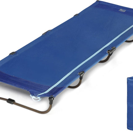 TIMBER RIDGE Camping Bed Foldable Lightweight 3 kg Camping Bed Foldable | Einfach zu Bauen Tragbar Campingliege Bequem bis 120kg Reisebett Erwachsene Klappbett Camping für Outdoor Camp Reisen Garten