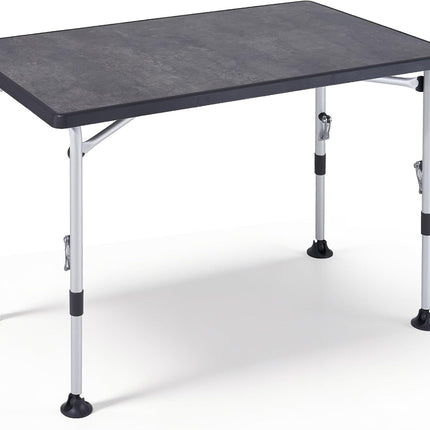 Westfield Outdoors Superb Folding Camping Table, Height Adjustable, Folding Table for 4-8 People, Sturdy Garden Table, Folding Table with Wide Feet for Camping, Caravan & Patio, Grey