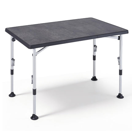 Westfield Outdoors Superb Folding Camping Table, Height Adjustable, Folding Table for 4-8 People, Sturdy Garden Table, Folding Table with Wide Feet for Camping, Caravan & Patio, Grey