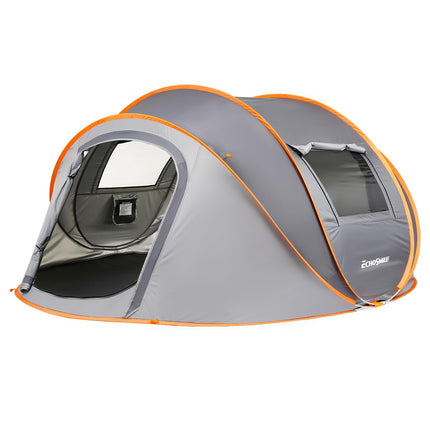 EchoSmile Pop Up Tent 4-8 People, Pop-Up Tent Waterproof with 2 Ventilation Windows, Family Tent & Camping Tent for Picnic, Hiking and Outdoor Activities