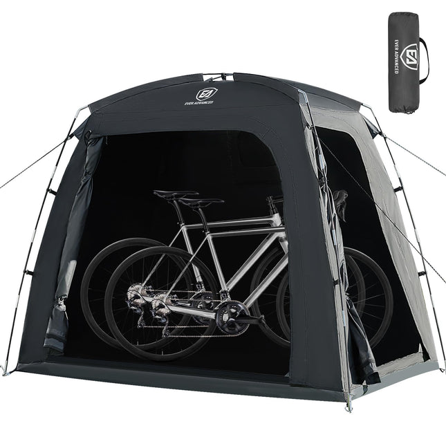 EVER ADVANCED Bicycle Tent for 2-3 Bicycles, Bicycle Garage 200 x 120 x 165 cm, PU 4000 mm Waterproof Device Tent for Bicycles, Motorcycles, Garden Tools, Portable Compact Bicycle Shed for Outdoor Use