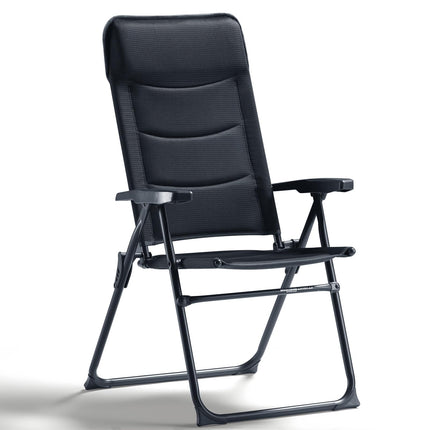 Westfield Outdoors Zenith Ergofit, Foldable Camping Chair, 5-Way Adjustable Backrest, Garden Chair up to 140 kg Load Capacity, Breathable, Adjustable Headrest, for Garden, Camping, Smoke Grey