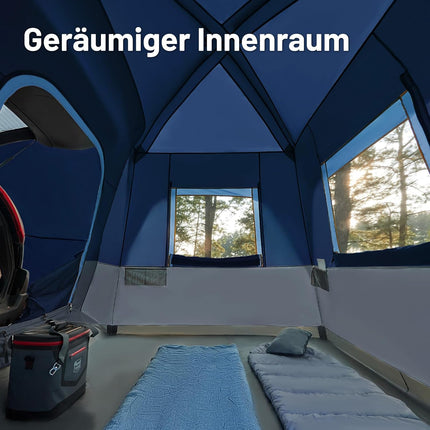 TIMBER RIDGE 5 Person UV Tent with Film Screen Weather Resistant Portable for Car, SUV, Van, Camping, Includes Rain Cover and Storage Bag, 3M W x 20cm L x 18cm H | 2000 mm Wasserdicht Camping Zelt SUV für Wohnwagen Familie Reise 305cmx245cm