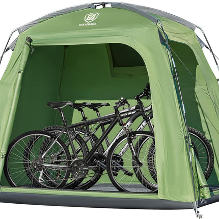 EVER ADVANCED Bicycle Tent for 2-3 Bicycles, Bicycle Garage 200 x 120 x 165 cm, PU 4000 mm Waterproof Device Tent for Bicycles, Motorcycles, Garden Tools, Portable Compact Bicycle Shed for Outdoor Use