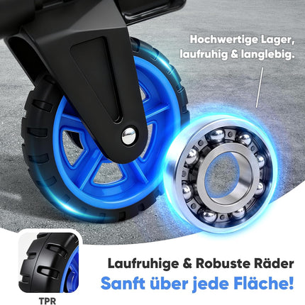 Sekey Aluminium Sack Truck, Foldable & Lightweight Transport Trolley, 80 kg Load Capacity, 3 Levels Height Adjustable & Foldable in Seconds, Folding Trolley with TPR Wheels & Ergonomic Handle
