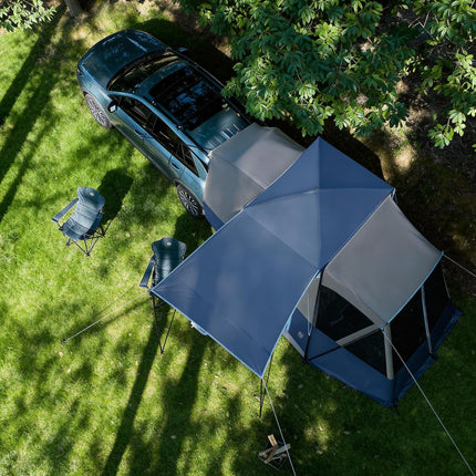 Timber Ridge Rear Tent Car 5 People with Awning Car Tent Tailgate | 397 cm x 305 cm x 220 cm 3000 mm waterproof camping tent SUV with awning for caravan family travel