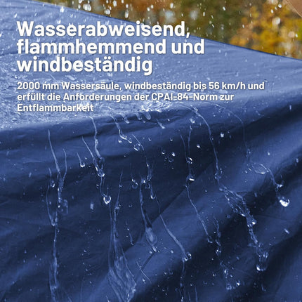 TIMBER RIDGE 5 Person UV Tent with Film Screen Weather Resistant Portable for Car, SUV, Van, Camping, Includes Rain Cover and Storage Bag, 3M W x 20cm L x 18cm H | 2000 mm Wasserdicht Camping Zelt SUV für Wohnwagen Familie Reise 305cmx245cm