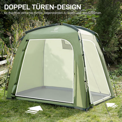 EVER ADVANCED Bicycle Tent for 2-3 Bicycles, Bicycle Garage 200 x 120 x 165 cm, PU 4000 mm Waterproof Device Tent for Bicycles, Motorcycles, Garden Tools, Portable Compact Bicycle Shed for Outdoor Use