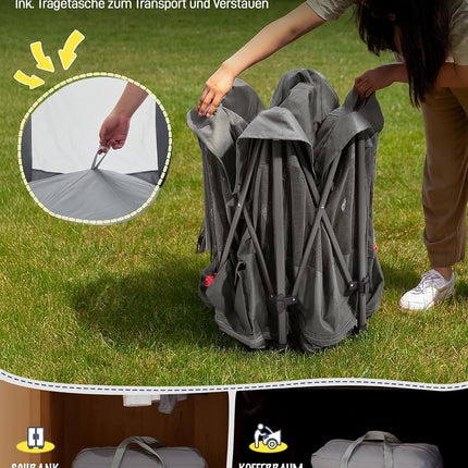 EVER ADVANCED Playpen Baby Foldable with Mattress Playpen Baby with Parasol, Safe Travel Run for Toddlers Indoor and Outdoor Use, Staibiler Children's Playpen 6 Square Playpen