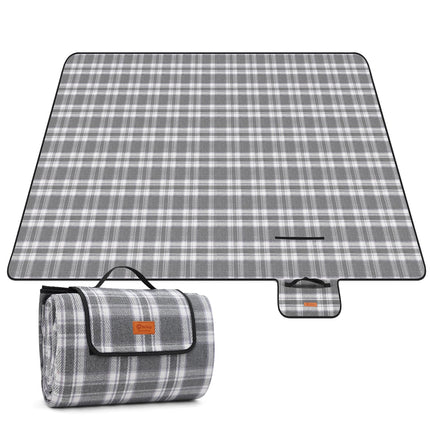 Sekey Picnic Blanket Waterproof 200 x 200 cm, Beach Blanket Sand-Free | Padded, Three-Layer Structure, PEVA Waterproof Base, Tie Strap Carry Strap, Suitable for Picnics, Camping, Beach