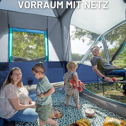 Timber Ridge Rear Tent Car 5 People with Awning Car Tent Tailgate | 397 cm x 305 cm x 220 cm 3000 mm waterproof camping tent SUV with awning for caravan family travel